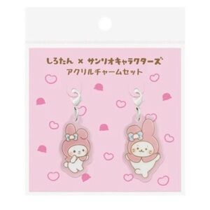 BNIB Japan Sanrio Characters My Melody x Sirotan Acrylic Charm Keyring